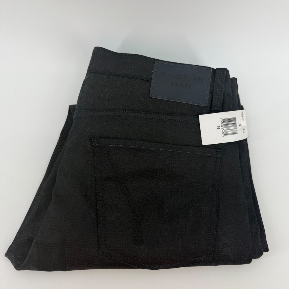 Citizens of Humanity Bowery Slim Straight Leg Black Resin Jeans Mens 36 NEW